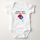 Papa's kleine pingpongspeler romper (Voorkant)