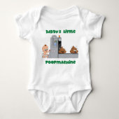 Papa's kleine poepmachine baby lichaam romper (Voorkant)