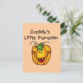 Papa's kleine pompoen T-shirts en cadeautjes Briefkaart (Staand voorkant)