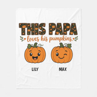 Papa's Kleine Pompoenen 2 Klein Kinder Namen Hallo Fleece Deken