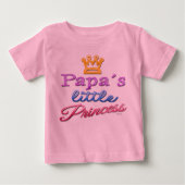 Papa's kleine prinses Baby peuter T-shirt (Voorkant)