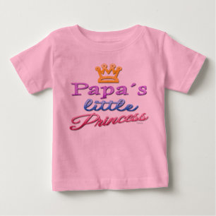 Papa's kleine prinses Baby peuter T-shirt