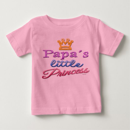 Papa's kleine prinses Baby peuter T-shirt (Voorkant)