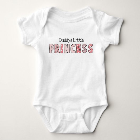 Papa's kleine prinses Baby Romper (Voorkant)
