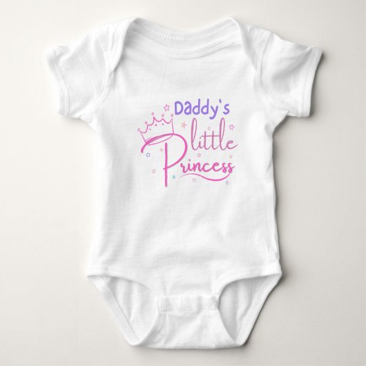 Papa's kleine prinses Baby Shirt (Voorkant)