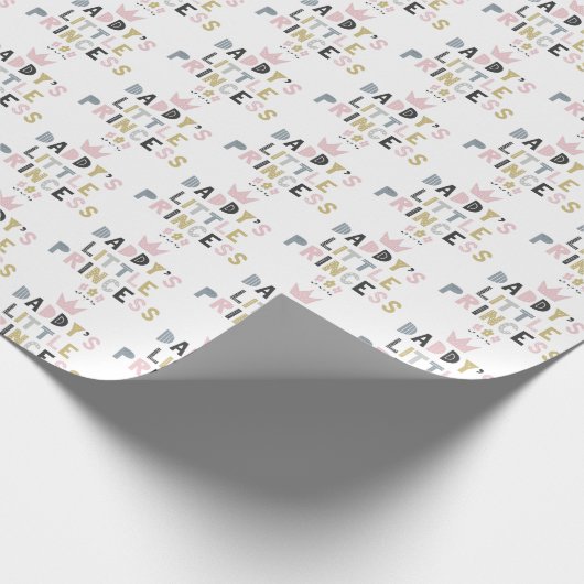 Papa's kleine prinses cadeaupapier (Hoek)