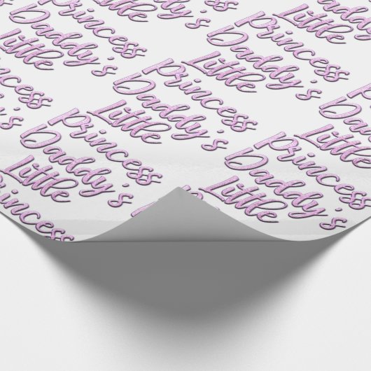 Papa's kleine prinses cadeaupapier (Hoek)