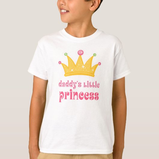 Papa's kleine prinses Crown T-shirt (Voorkant)