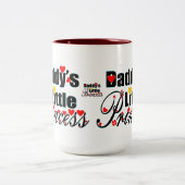 ✔Papa's kleine prinses Fabulous Two-Tone Tweekleurige Koffiemok (Center)