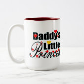 ✔Papa's kleine prinses Fabulous Two-Tone Tweekleurige Koffiemok (Links)