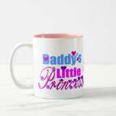 ✔Papa's kleine prinses Fabulous Two-Tone Tweekleurige Koffiemok (Links)
