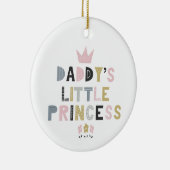Papa's kleine prinses keramisch ornament (Rechts)