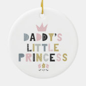 Papa's kleine prinses keramisch ornament (Achterkant)