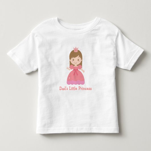 Papa's Kleine Prinses Kinder Shirts (Voorkant)