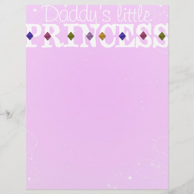 Papa's kleine prinses Letterhead (Voorkant)
