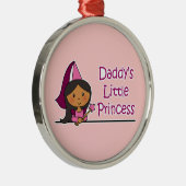 Papa's kleine prinses metalen ornament (Rechts)