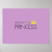 Papa's kleine prinses poster (Voorkant)