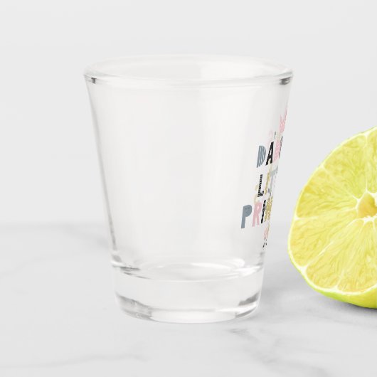 Papa's kleine prinses shot glas (Links)