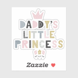 Papa's kleine prinses sticker