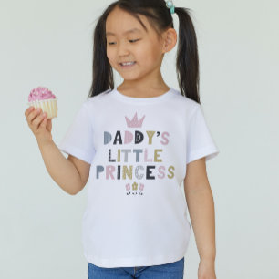 Papa's kleine prinses t-shirt