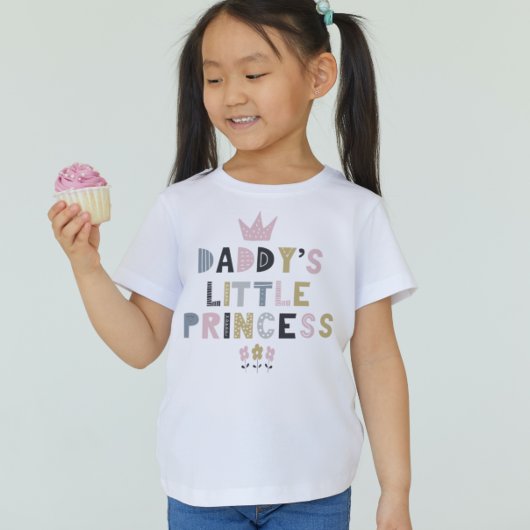 Papa's kleine prinses t-shirt
