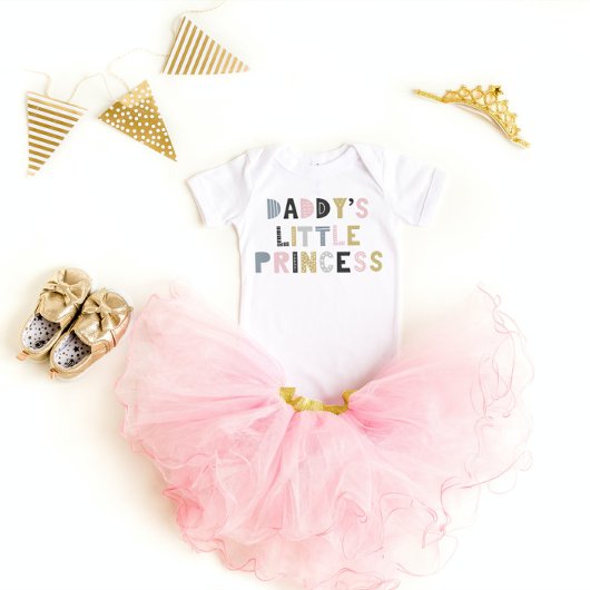 Papa's kleine prinsesprinsesje Cute Girl Colorful Romper