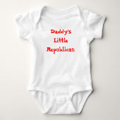 Papa's kleine Republikein Romper (Voorkant)