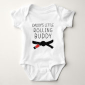 Papa's Kleine Rollende Buddy - Jiu Jitsu Romper (Voorkant)