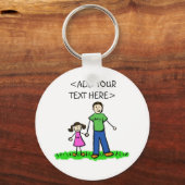 Papa's kleine Sleutelhanger (Brunette) (Voorkant)