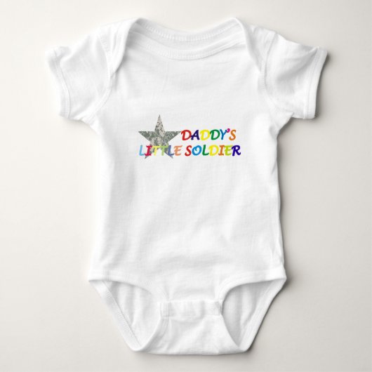 Papa's kleine soldaat baby romper (Voorkant)