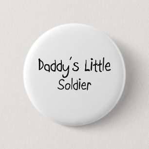 Papa's kleine soldaat ronde button 5,7 cm