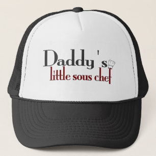 Papa's kleine sous chef-kok trucker pet