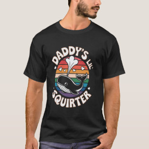 Papa's Kleine Spuitende Walvis Vintage Sarcastisch T-shirt