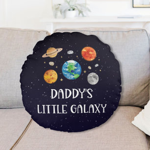 Papa's Kleine Sterrenstelsel Grappige Quote Ruimte Rond Kussen
