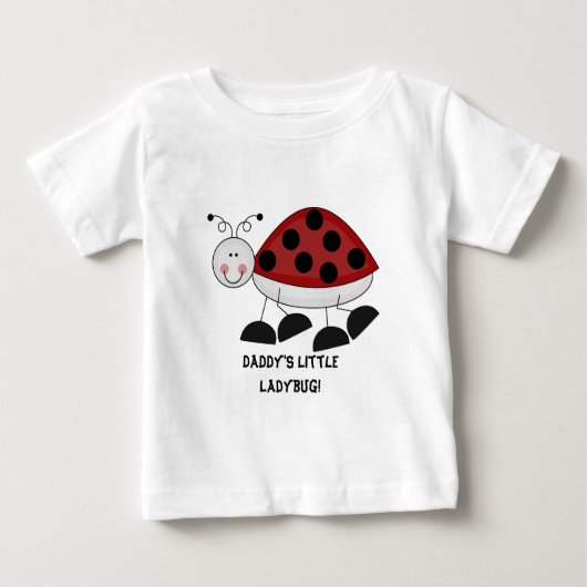 Papa's kleine T-shirt voor de kleine ladybug (Voorkant)
