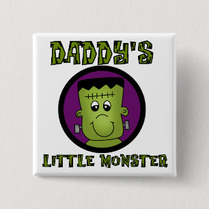 Papa's kleine T-shirts en cadeautjes Vierkante Button 5,1 Cm