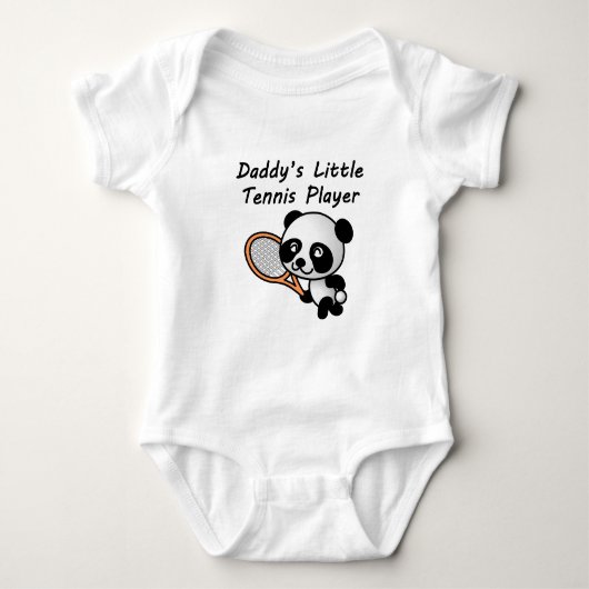Papa's kleine tennisspeler romper (Voorkant)