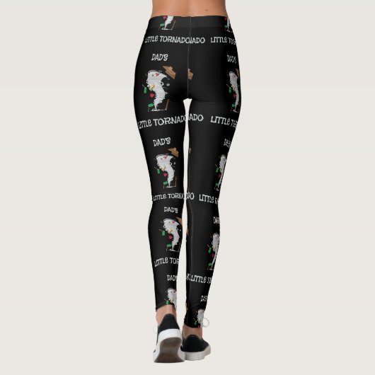 Papa's kleine tornado voor Tornado Kinder Leggings (Achterkant)