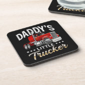 Papa's Kleine Trucker Bier Onderzetter (Linkerzijde)