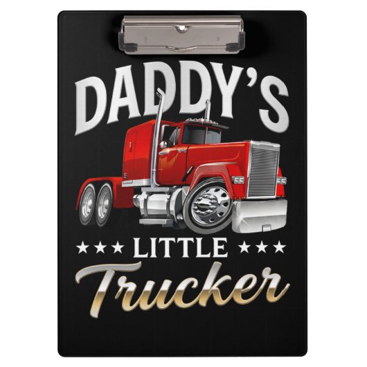 Papa's Kleine Trucker Klembord (Voorkant)