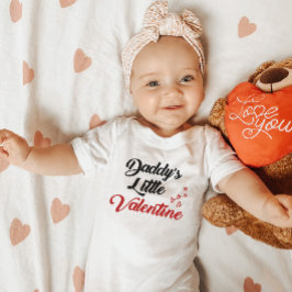 Papa's kleine Valentijn baby's eerste Valentijnse  Romper
