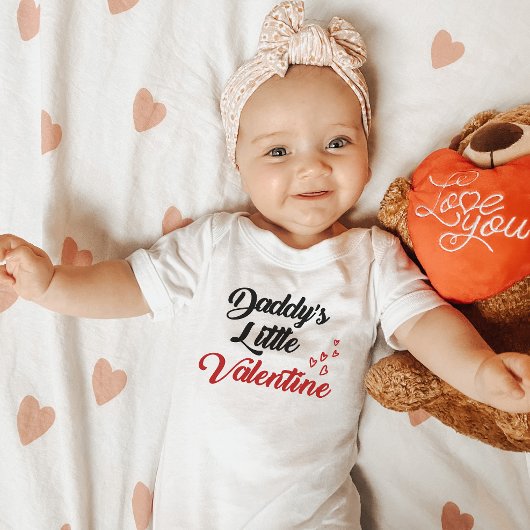 Papa's kleine Valentijn baby's eerste Valentijnse Romper