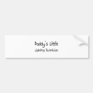 Papa's kleine verlichtingstechnicus bumpersticker