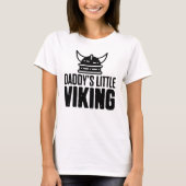 Papa's kleine Viking voor Baby. T-shirt (Voorkant)