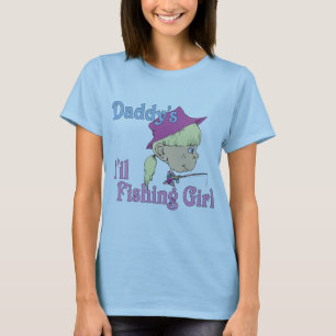 Papa's kleine Vissen meisje T-shirt