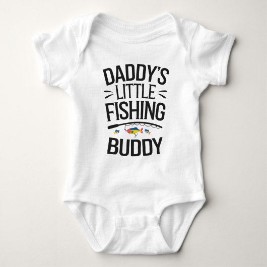 Papa's kleine Vissende boeddy Romper (Voorkant)