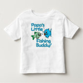 PAPA'S KLEINE VIST BUDDY! KINDER SHIRTS (Voorkant)