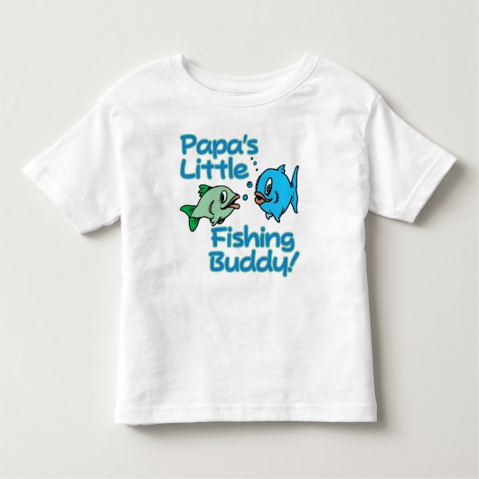 PAPA'S KLEINE VIST BUDDY! KINDER SHIRTS (Voorkant)