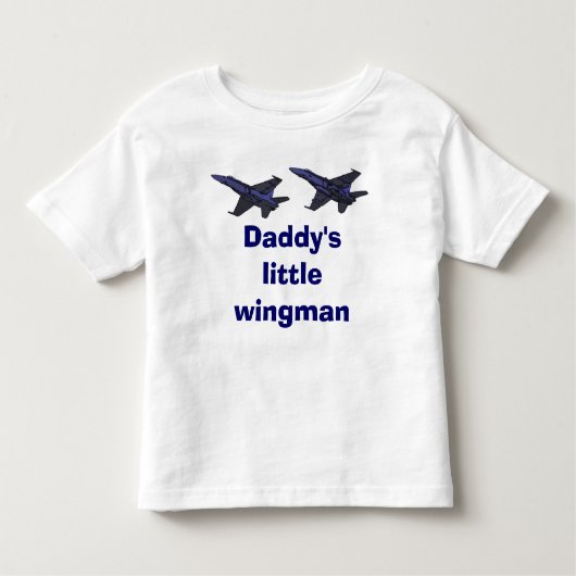Papa's kleine wingman kinder shirts (Voorkant)