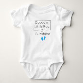 Papa's kleine zonnestraal Baby Gift Romper (Voorkant)